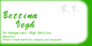 bettina vegh business card